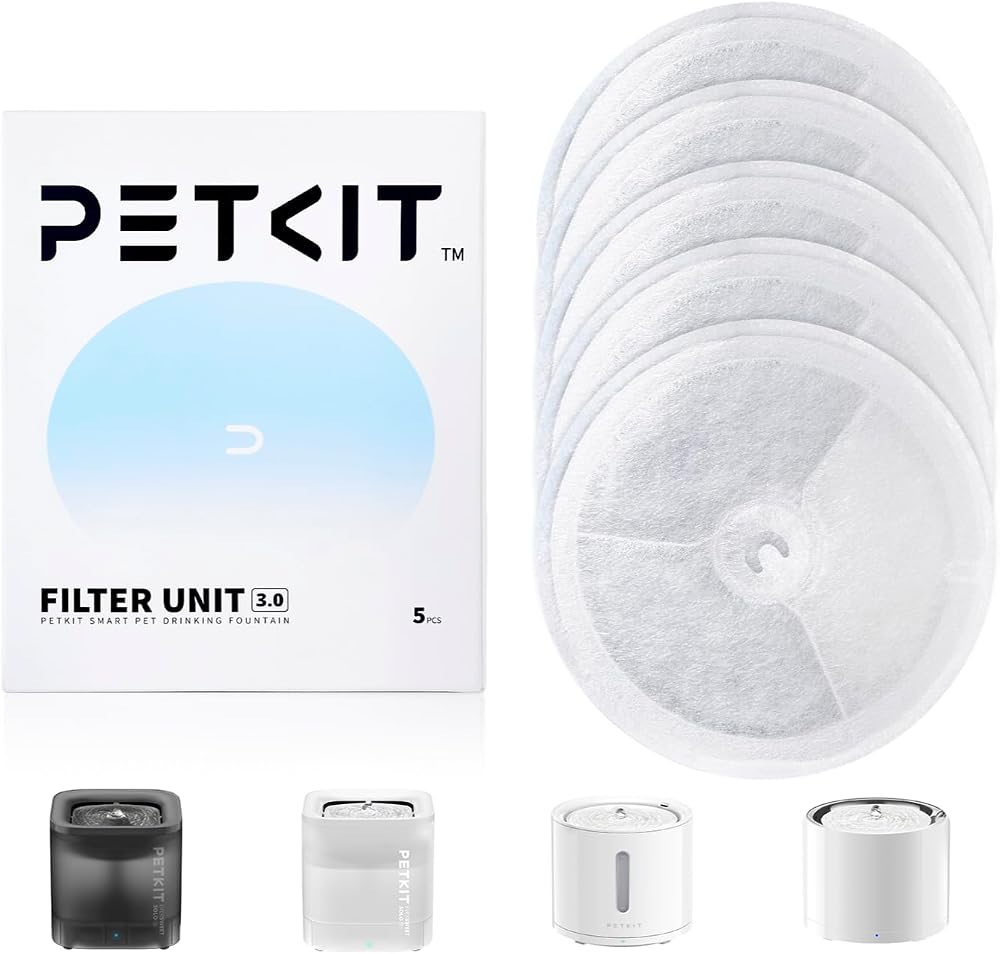 PETKIT 3.0 Filter Unit Replacement 5pc for EVERSWEET Solo 2/3 Pro 3 Pro UVC