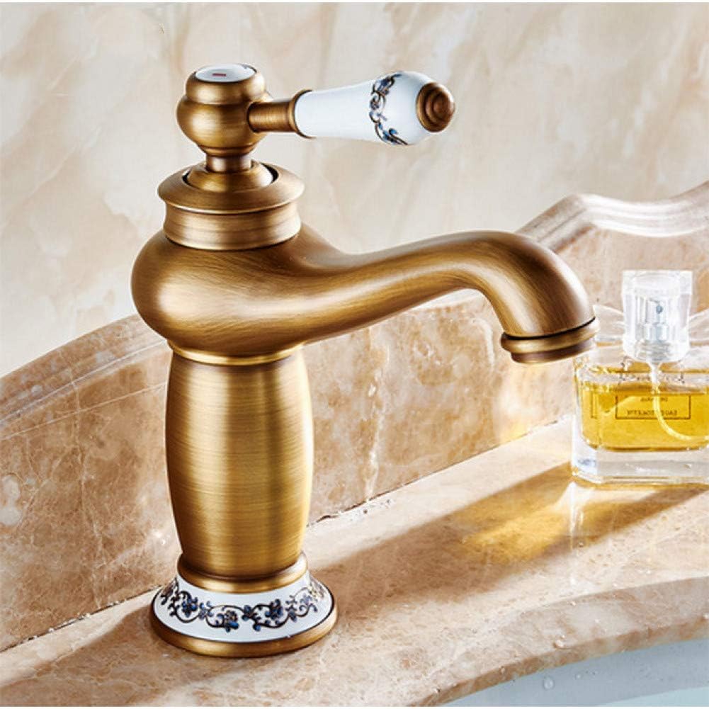 RTTGOR Grifo Grifo mezclador monomando para fregadero/orificio retro