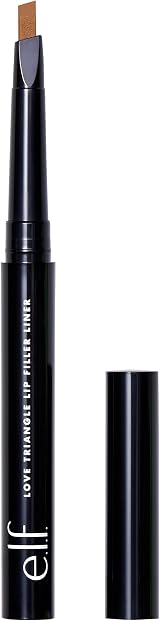 e.l.f. Love Triangle Lip Filler Liner 2 in 1 Lip Liner Pencil Light Brown