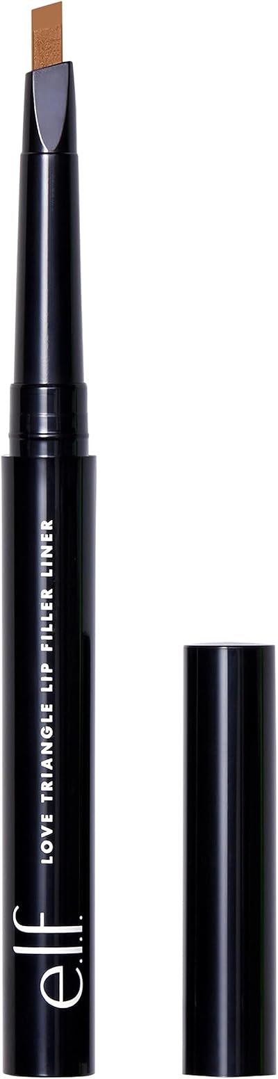 e.l.f. Love Triangle Lip Filler Liner 2 in 1 Lip Liner Pencil Light Brown