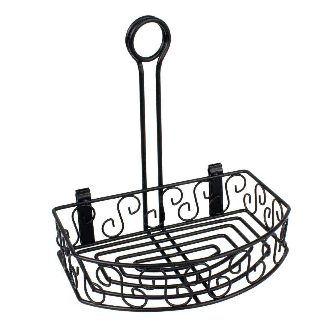 Olympia Black Wire Condiment Holder Clip Back for Menus 230mm X 215mm X 155Mm