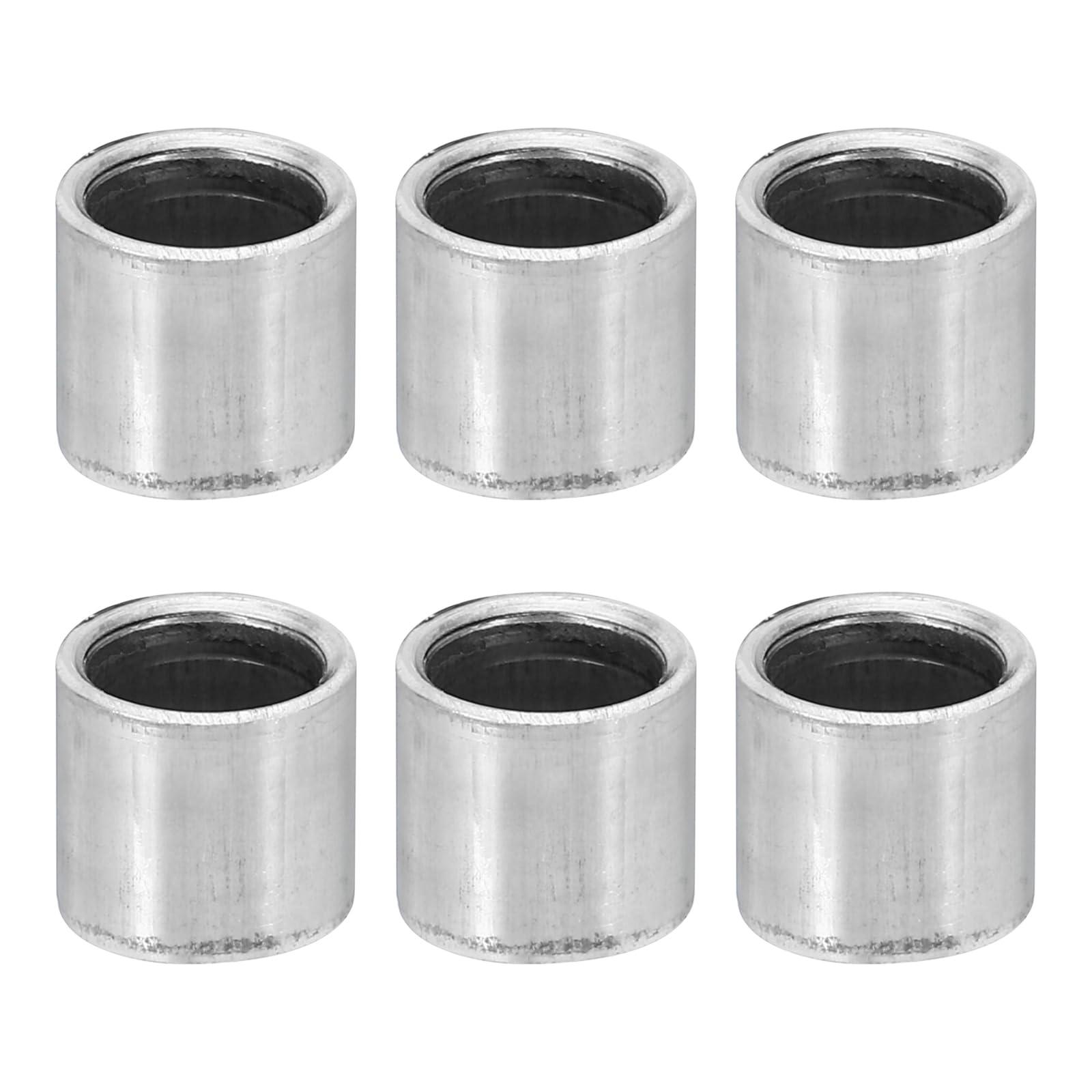 PATIKIL M8 Steel Spacers, 6 Pcs Metal Spacers Steel 8.2mm ID x 11mm OD x 10mm L Carbon Steel Spacer Screw Standoff Round for 5/16in or M8 Screw Bolts