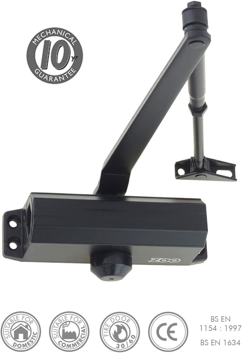 Door Closer Size 3 Commercial Domestic HMO Office Fire Doors Adjustable