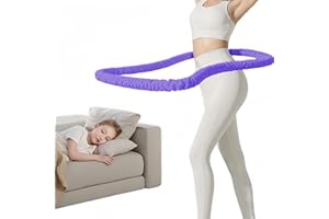 HNSYDZSW Infinity Hoop, Weighted Hula Hoop, Hula Hoops for Adults, Weighted Hula Hoops for Women - Spring Weighted Design Burns Fat,No Noise and No Meat Clipping