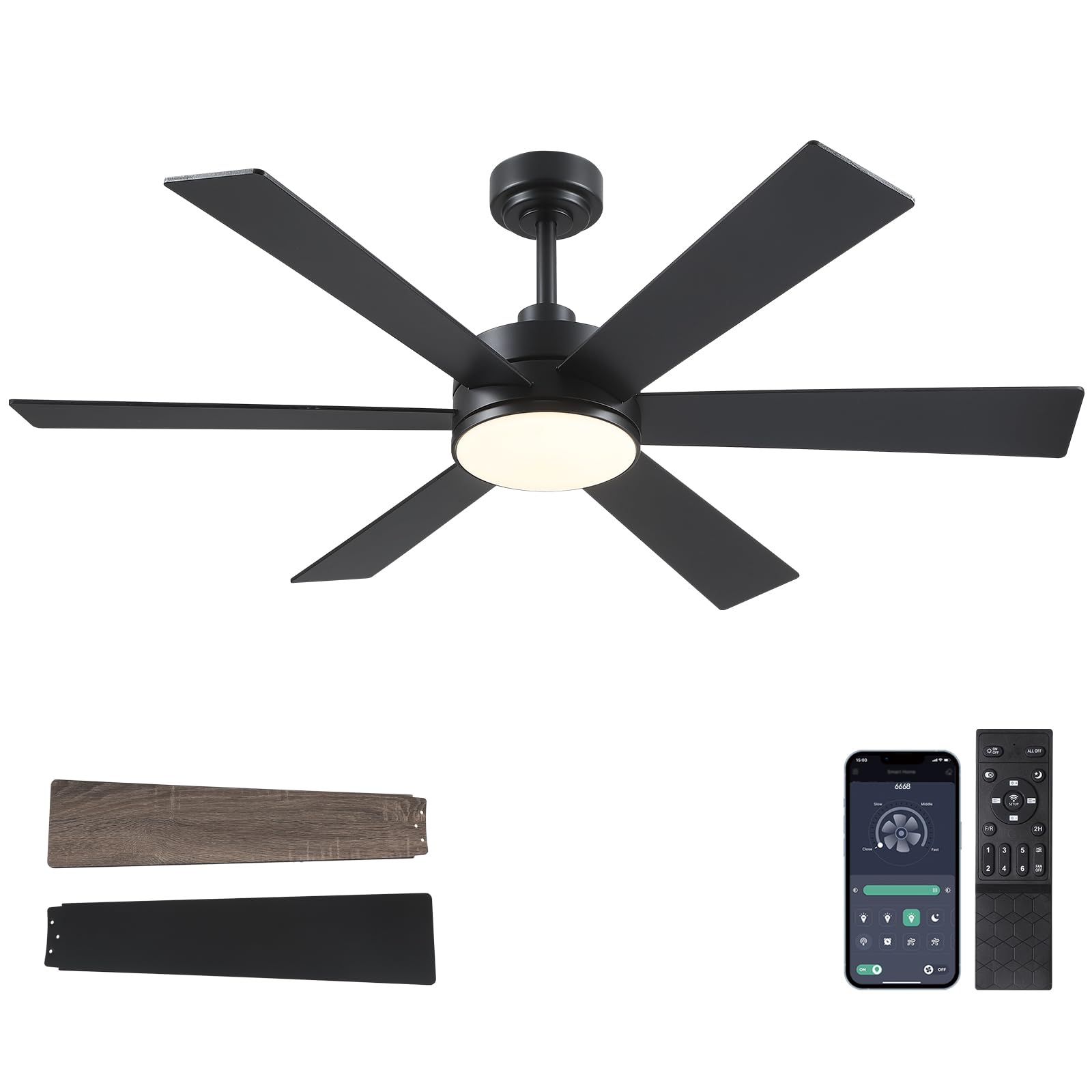 Farmhouse Rustic Ceiling Fans with Lights and