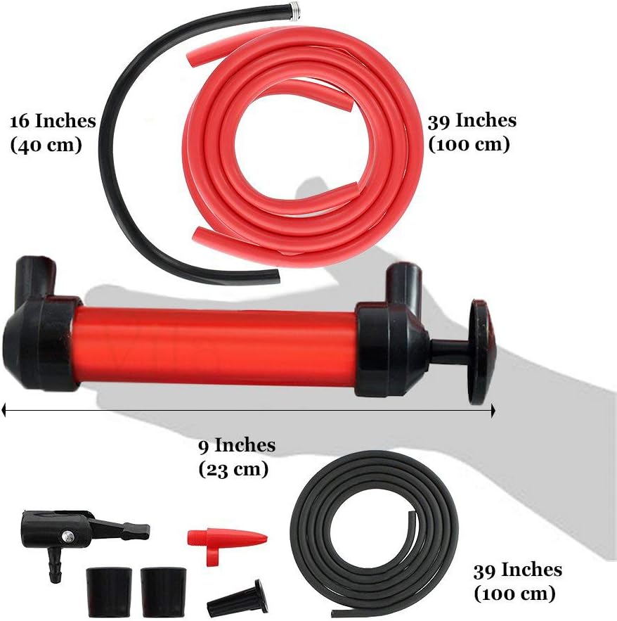 Vila Manual Siphon Pump Kit, HeavyDuty, Hand Pumping Pipe, Fast Acting
