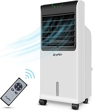 Mobile Klimaanlage Luftkuhler Mit Luftreinigung Funktion 4 In 1 Luftbefeuchtung Ventilator Mit Fernbedienung 800 M H 110 Watt Oszillation 1 8h Timer Die Beste Alternative Zur Klimaanlage Amazon De Baumarkt