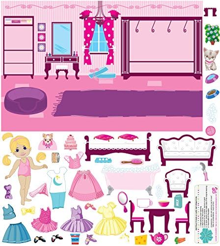 Mona Melisa Designs Mona Melisa Designs Interactive Wall Play Set, Dollhouse Friends Playset