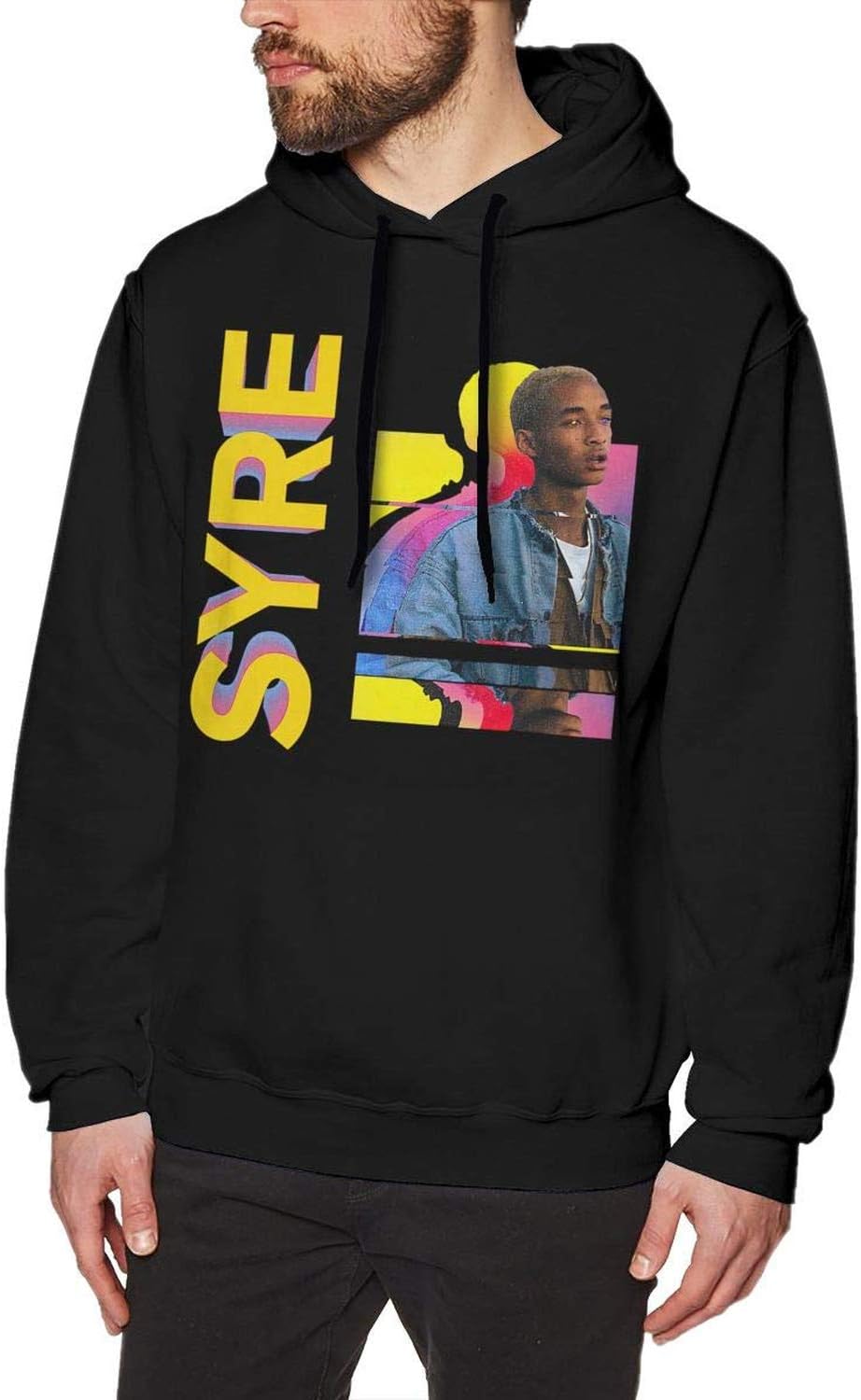 Syre Jaden Smith Merch Mens Long Sleeve Sweatshirts Man's Hoodies Black,XXX-Large,Black