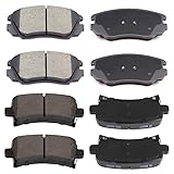 cciyu D1421 D1430 Front & Rear Disc Brake Pads Kit