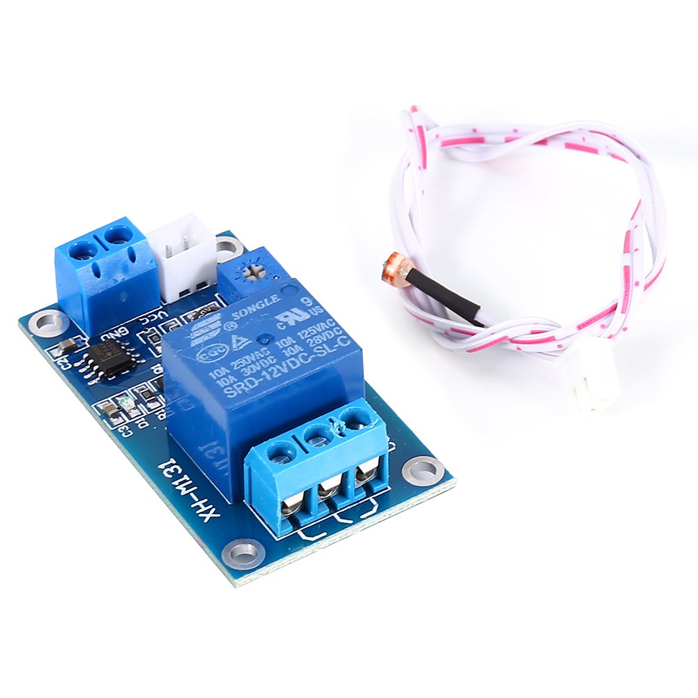 12V Photoresistor Sensor Relay Module, Car Light Control Switch Photoresistor Relay Module Photosensitive Sensor TP