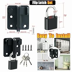 Alise Flip Latch Gate Latches Set with