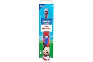 Oral-B Kid's Battery Toothbrush Featuring Disney's Mickey Mouse, Soft Bristles, for Kids 3+