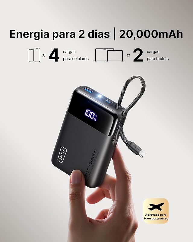 Power Bank, Piccolo 20000mAh 45W Ricarica Rapida Caricatore Portatile