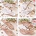Women Ladies Beach Bohemia Sandals Slingback Ankle Strap Slingback Rhinestone Flower Flats Thong Slipper