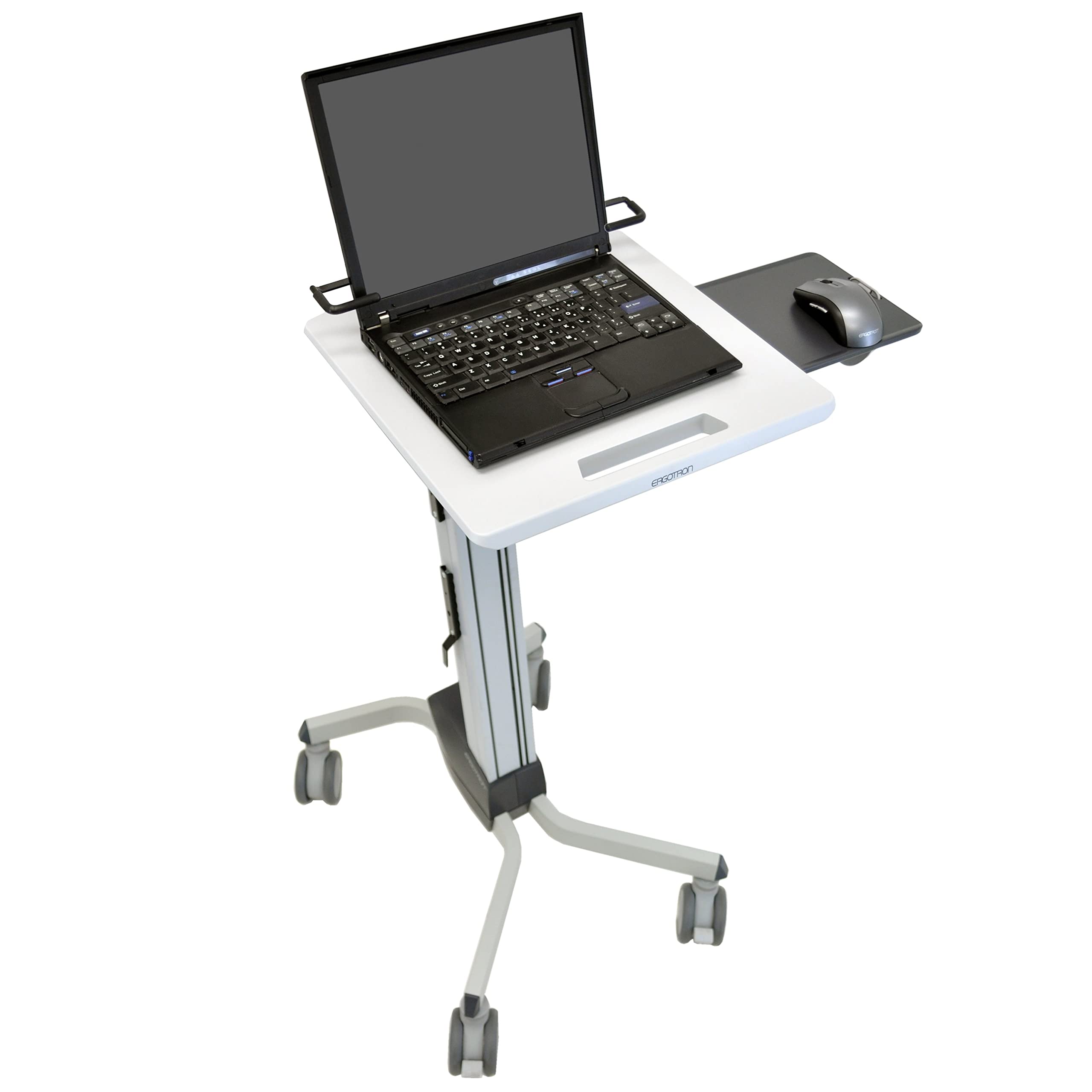 Ergotron – Neo-Flex Rolling Laptop Cart, Mobile Standing Desk Workstation – Laptop, Grey (24-205-214)