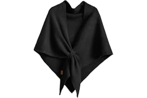 MXWZ Women's Solid Color Scarf, 2025 Upgraded Knitted Pashmina Shawl Wraps, Luxe Casual Comfortable Sweater Shawl