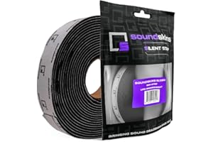 Soundskins Silent Insulation Strip Sound Deadening Closed Cell Acoustic Foam Tape SSK-Strip Rubber Closed Cell Foam (1" x 17 
