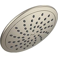 Moen 8-Inch Fixed Single Function Brushed Nickel Round Rain Shower Head, 6345BN, 2.5 GPM