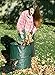 Lawn Bags Pop Up Leaf Bag with 2 Leaf Grabbers or Scoops - Heavy Duty 32 Gallon Reusable Collapsible Garden Bag or Yard Waste Container by Fern and Foliage