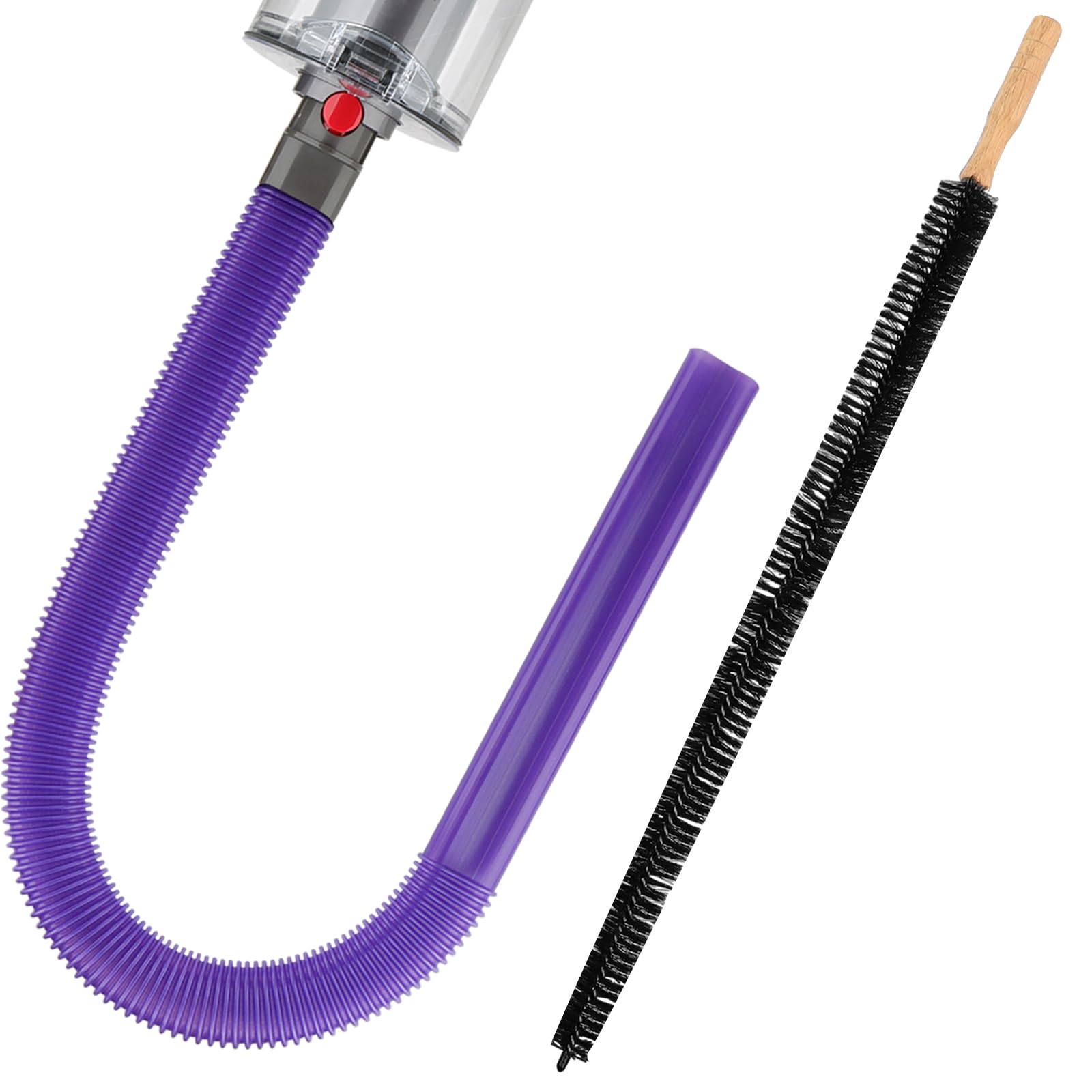 Photo 1 of Fullclean Dryer Vent Lint Vacuum Atttachments for Dyson Gen 5 V15 V12 V11 V10 V8 V7 Detect Absolute Cyclone Outsize Slim Vacuum Cleaner Nozzle Crevice Flexible Dryer Lint Remove Tool Cleaner Kit