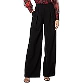 BCBGMAXAZRIA Womens High Waisted Wide Leg Zipper PantPants
