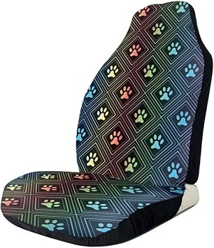 dog paw print bucket seat covers