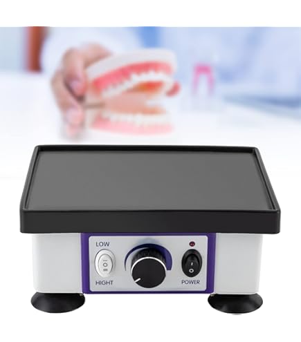 Round Vibrator Machine For Lab – Variable-Intensity Shaker For Mixing Plaster, Gypsum, And Investing – 100W, 110V/220V, Compact 14x15x11cm – Brand New With 1-Year Warranty