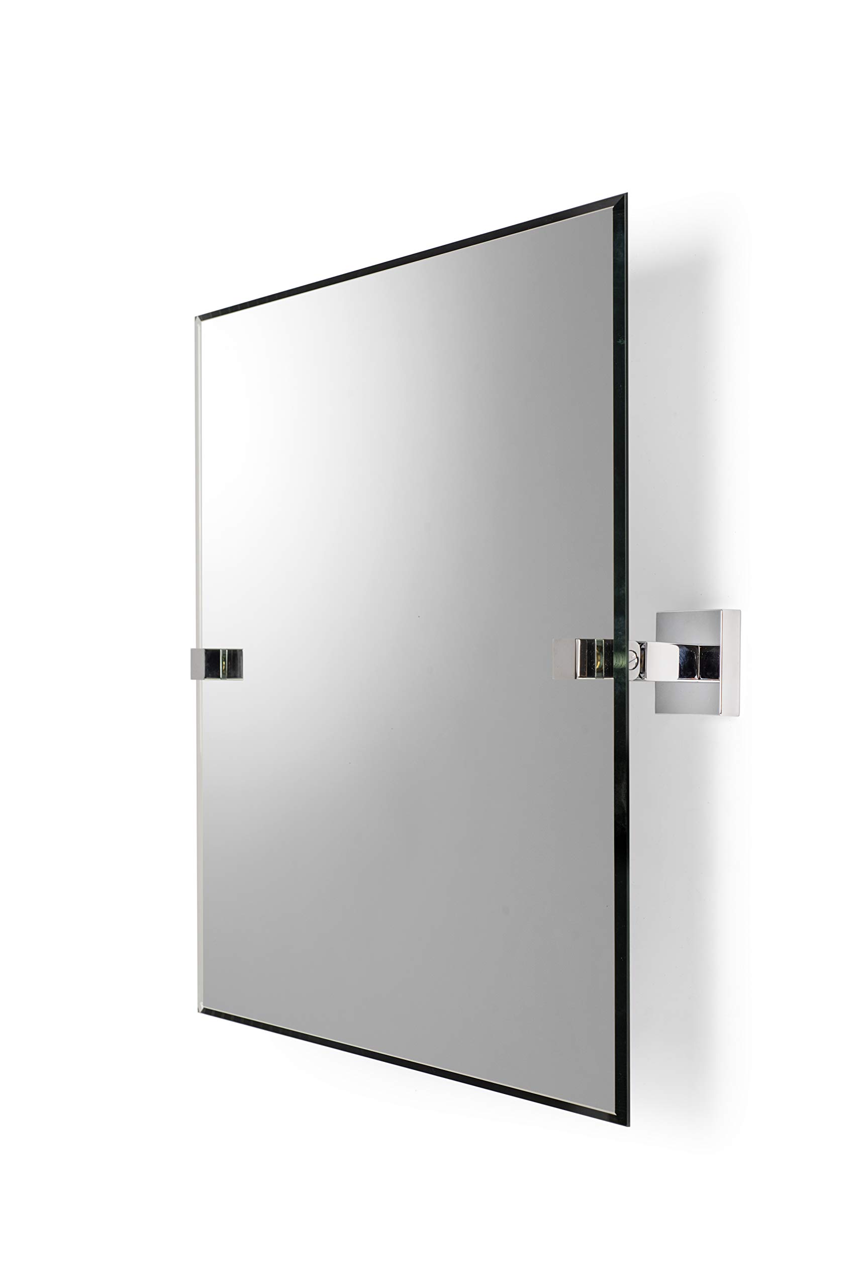 Croydex QM551041 Flexi-Fix Everson Tilt Mirror, Chrome, 9.8 x 45.8 x 45.8 cm