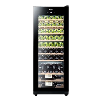 Haier WS50GA Weinkühlschrank / 127 cm Höhe/LED Display zur Temperatureinstellung, Temperaturalarm