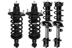 Complete Front and Rear Pair Strut and Coil Spring Assembly for Honda CR-V 2007 2008 2009 2010 2011 KFKGF Quick Strut Assembly Replace# 11605 11606 172497L 172497R