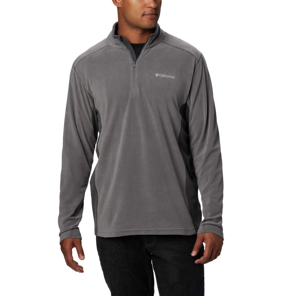 Columbia Men's Klamath Range II Half Zip, City Grey/Shark, Small Image