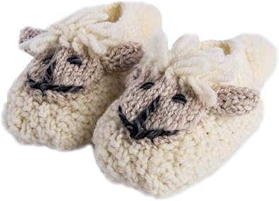 wool baby booties