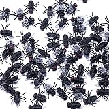 Plastic Flies Halloween Fake Fly for Gag Gifts/Party Favors/Prank Kit -100 Pcs by FUNLAVIE