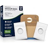Premium Replacement Style C Bags For Electrolux Type C Canister Vacuums (24 Bags / 2 After-Filters)