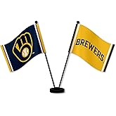 WinCraft Milwaukee Brewers Desk and Table Top Flags