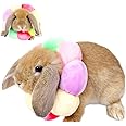 Adjustable Rabbit Protection Cone Collar,Soft Pet Recovery Collar for Rabbit/Chinchilla/Guinea Pigs/Kitten After Surgery Wound Healing,Elizabeth Neck Recovery E-Collar for Small Animals (XS)