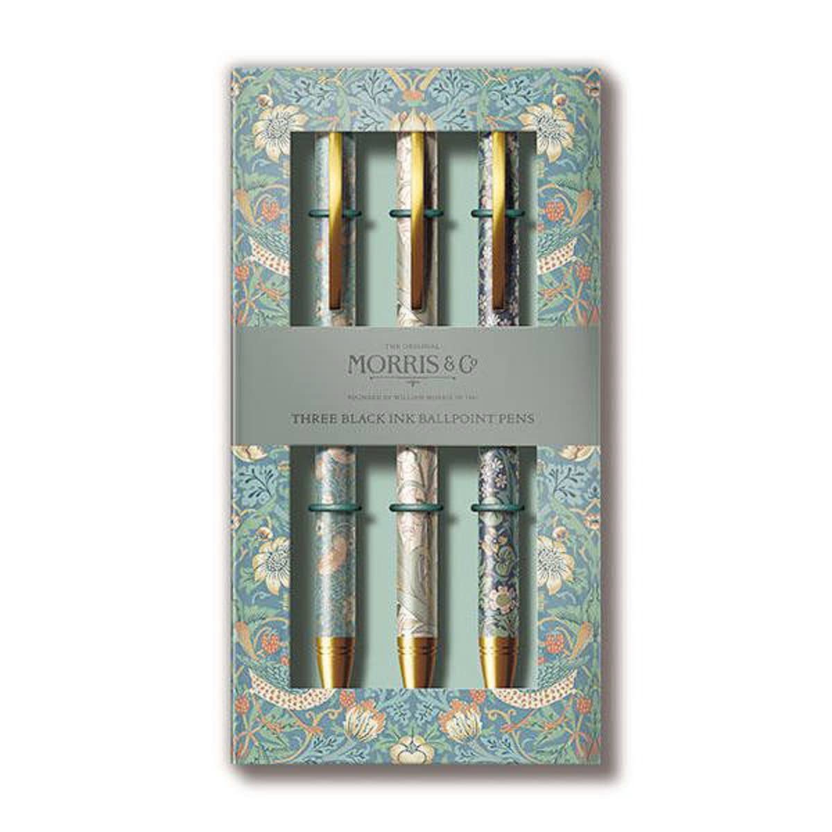 The Great British Card Company William Morris 3 Pen Set