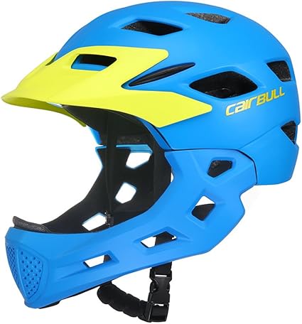 child bike helmet with face guard