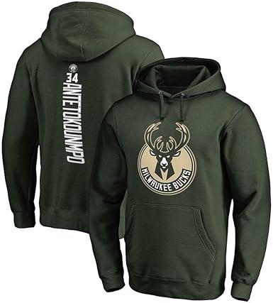 QIXUN Sudadera con Capucha Sudadera con Capucha Milwaukee Bucks Giannis Antetokounmpo Basketball Fan: Amazon.es: Ropa y accesorios