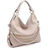 Dasein Hobo Bags for Women Soft Faux Leather Purses and Handbags Large Hobo Purse Shoulder Bag with Rhinestones