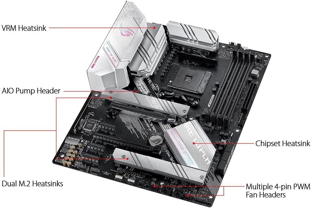 INLAND AMD Ryzen 7 5700X 8-Core 16-Thread Unlocked Desktop Processor with ASUS ROG Strix B550-A AMD AM4 Zen 3 Ryzen 5000 ATX Gaming Motherboard