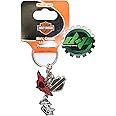 Harley Davidson Logo, Script, & Heart Charm Metal Key Chain Keychain Zipper Pull
