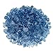 American Fireglass 1/2” Fire Glass | Use in Fireplace, Fire Pits or Bowls | for Natural Gas or Propane Fires | Safe Tempered Glass for Outdoor & Indoor | Pacific Blue, 10lb Bag