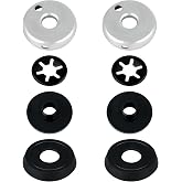 3000005094 Compatible Replacement Pump Cup Kit for Coleman Lanterns &amp; Stoves &ndash; Includes Nitrile Rubber Pump Caps, Metal Nuts, and Plastic Caps for Airtight Seal