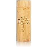 Klmnop Bamboo Scattering Urns for Human Ashes, 9'' x 3.5'' Small Biodegradable Scattering Tubes with Tree of Life Pattern for Spreading Adult Male Female Pet Dog Cat Ashes
