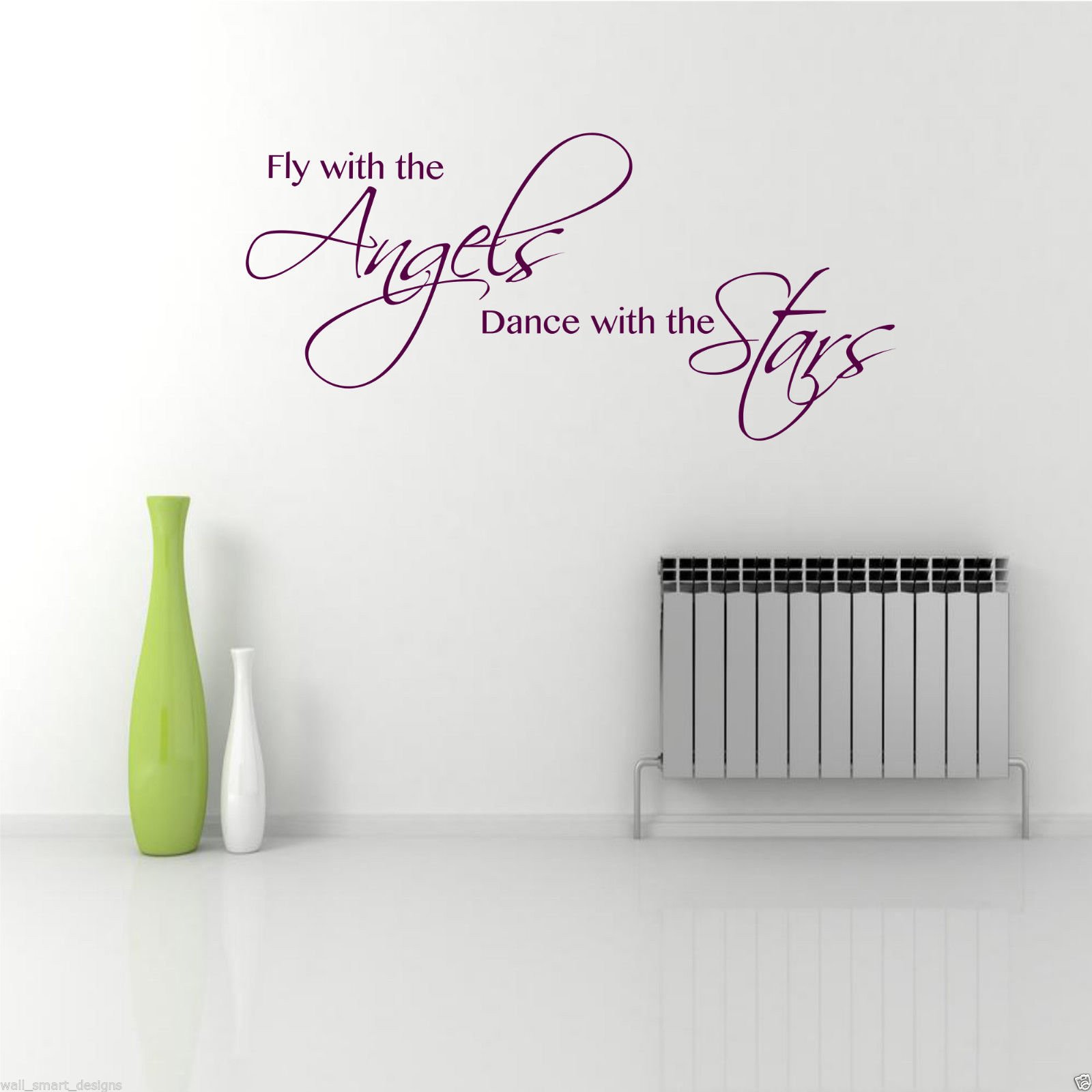 ANGELS DANCE STARS Wall Art Sticker Lounge Quote Decal Mural Stencil Transfer WSD392