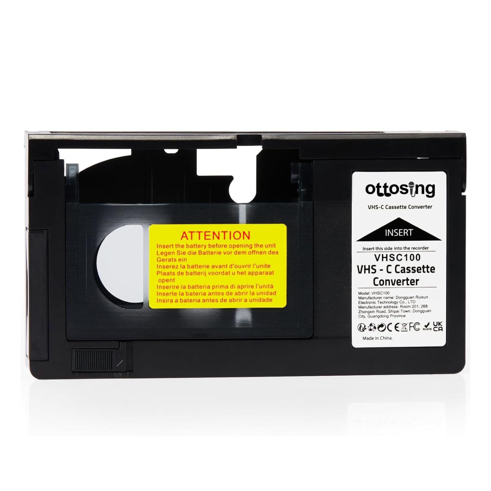 Photo 1 of **FRAME IS COMING APART**ottosing New and Upgraded cartridges VHS-C Cassette Adapter Compatible with VHS-C SVHS Camcorders Motorized VHS Cassette Converter Not Compatible with 8mm / MiniDV / Hi8