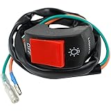 iWonow Motorcycle 7 / 8 Inch Universal Handlebar Mounting Switch DC 12V for Motorbike Fog Lamp Head Light Electrical System