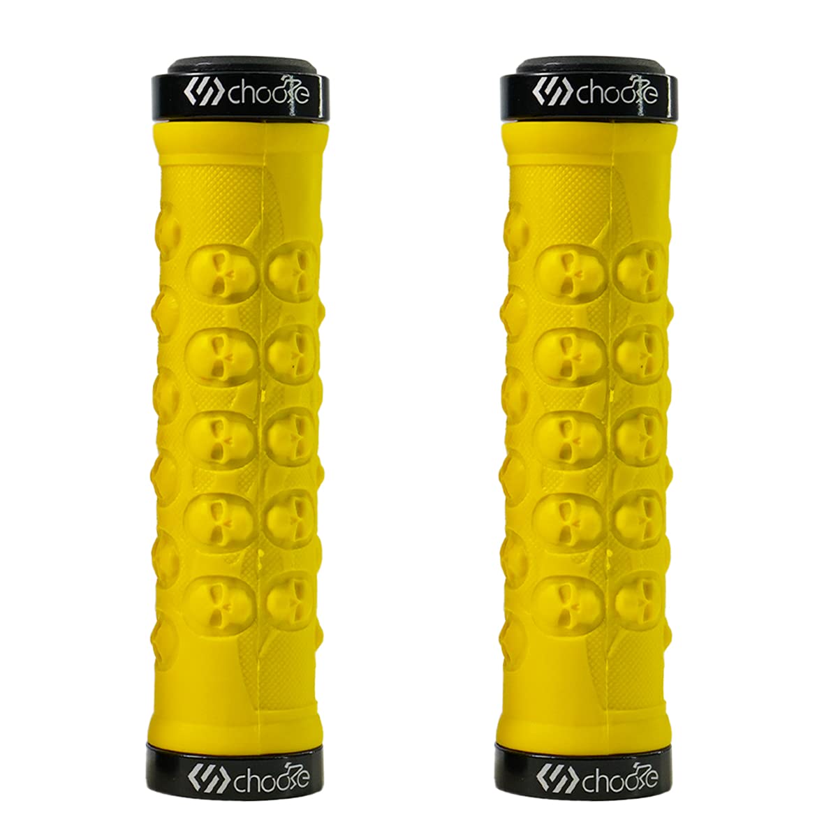 Chooee Bicycle Grips,Lock on Mountain Bike Grips For MTB, Bike Handlebar Grips For BMX Yellow